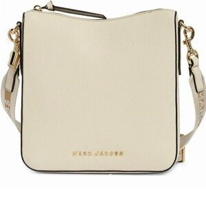 Marc Jacobs Drifter Swing Pack Crossbody Marshmallow Pebble Leather Bag